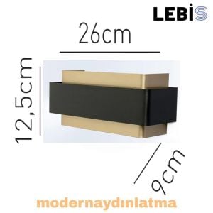 Lebis Gold Renk Kelebek Led Aplik Günışığı