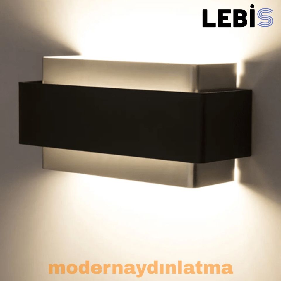 Lebis Krom Renk Kelebek Led Aplik Günışığı