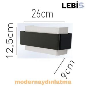 Lebis Krom Renk Kelebek Led Aplik Günışığı