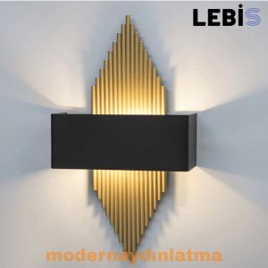 Lebis Gold Renk E14 Duylu Mızrak Aplik