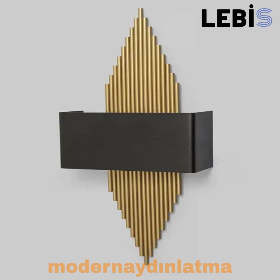 Lebis Gold Renk E14 Duylu Mızrak Aplik