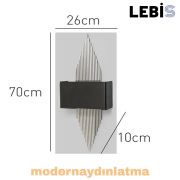 Lebis Krom Renk E14 Duylu Mızrak Aplik