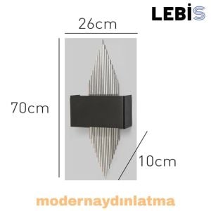 Lebis Krom Renk E14 Duylu Mızrak Aplik