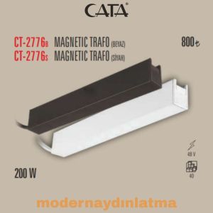 Cata CT-2776 200W Siyah Magnet Spot Trafosu