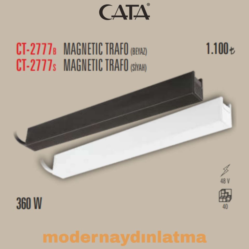 Cata CT-2777 360W Beyaz Magnet Spot Trafosu