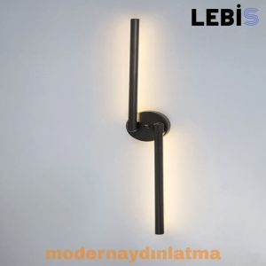 Lebis Siyah Renk Gelincik Led Aplik Günışığı