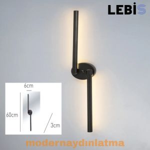 Lebis Siyah Renk Gelincik Led Aplik Günışığı