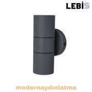 Lebis Antrasit Renk Gu10 Duylu Kaçkar Dış Mekan Aplik