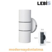 Lebis Beyaz Renk Gu10 Duylu Kaçkar Dış Mekan Aplik