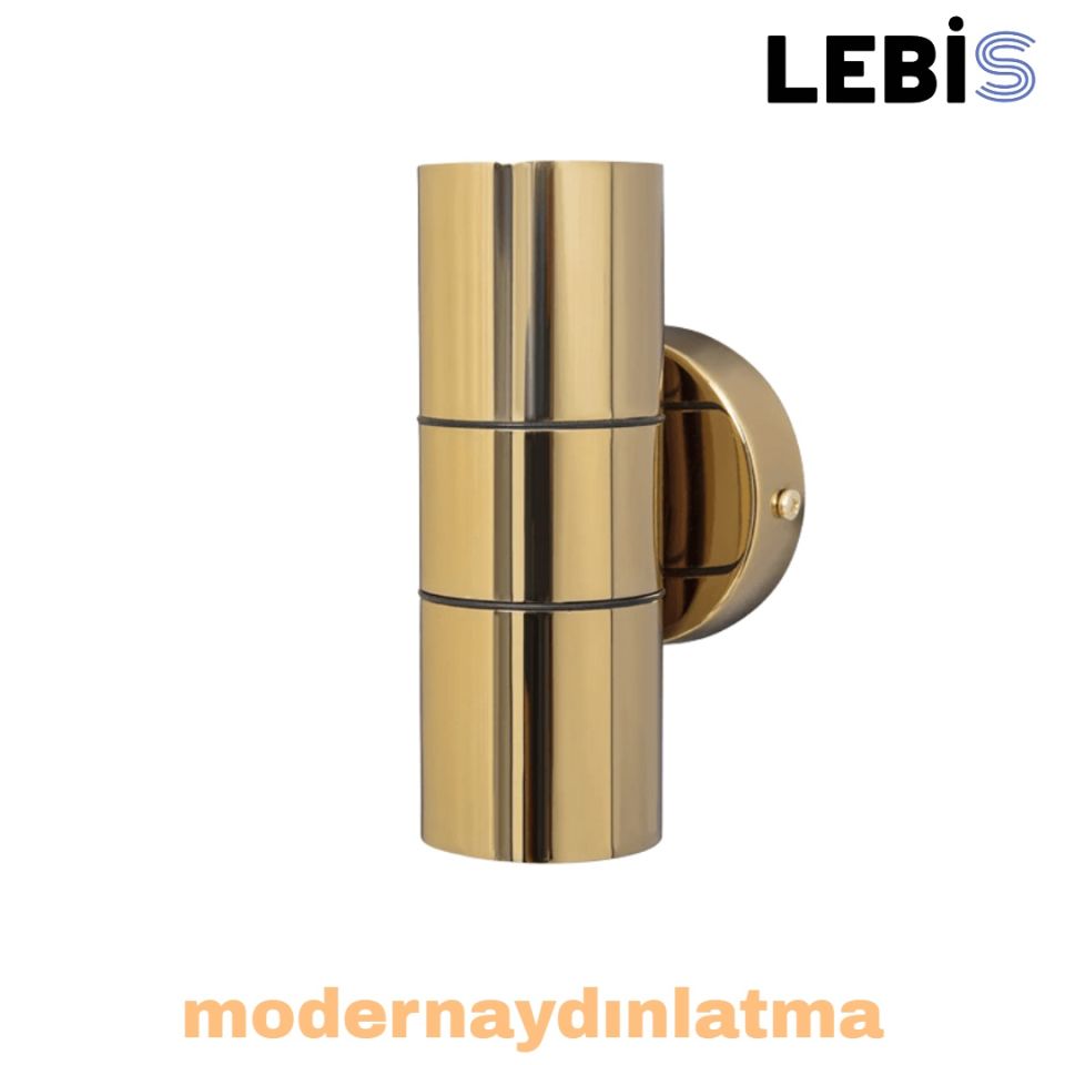 Lebis Gold Renk Gu10 Duylu Kaçkar Dış Mekan Aplik
