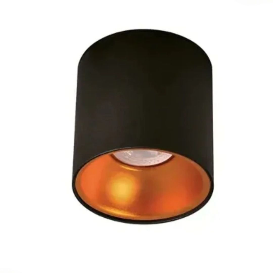 Lebis Siyah-Bakır Renk Gu10 Duylu Yuvarlak Tavan Armatür