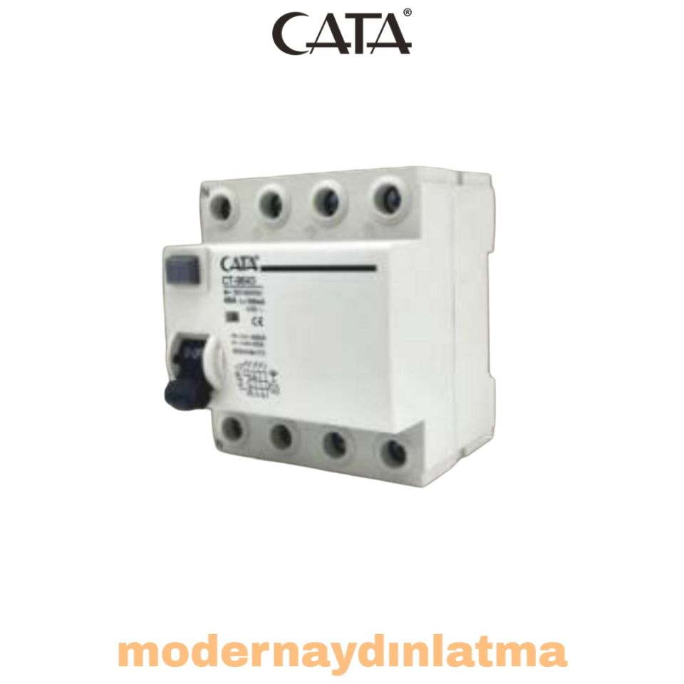 Cata CT-9643 4x40A 300mA Trifaze Yangın Koruma Rolesi