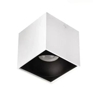 Lebis Beyaz-Siyah Renk Gu10 Duylu Kare Tavan Armatür