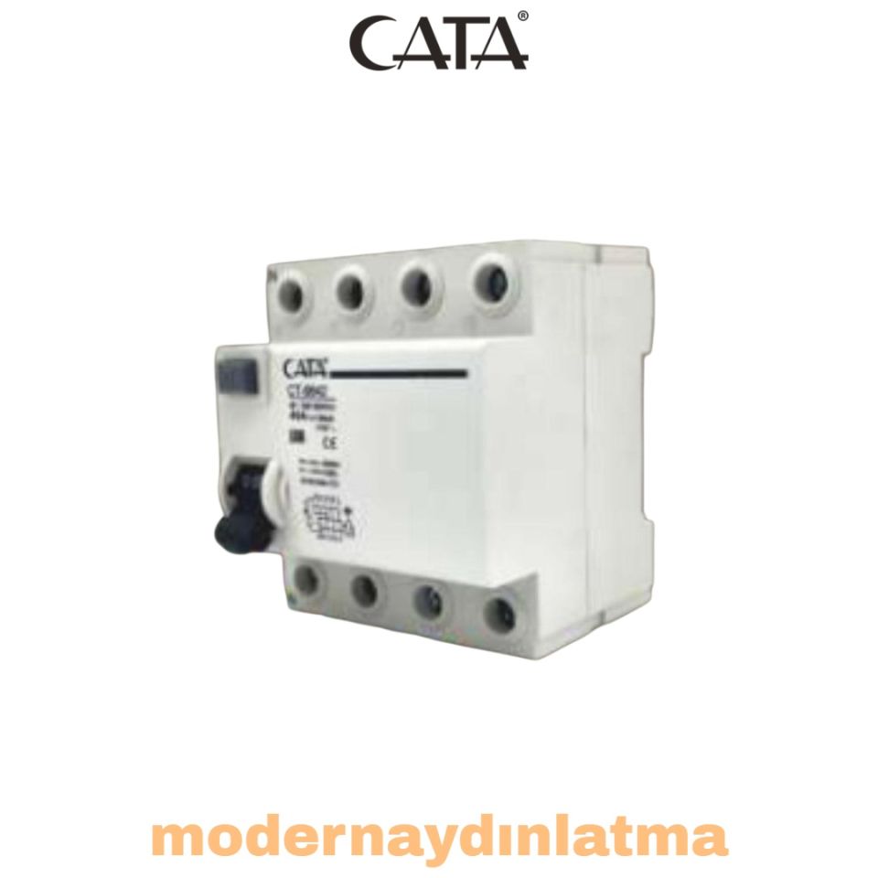 Cata CT-9642 4x40A 30mA Trifaze Kaçak Akım Koruma Rolesi