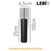 Lebis Siyah Renk Finike Beşli Sarkıt