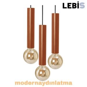 Lebis Bakır Renk Kemer Üçlü Sarkıt