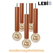 Lebis Bakır Renk Kemer Beşli Sarkıt