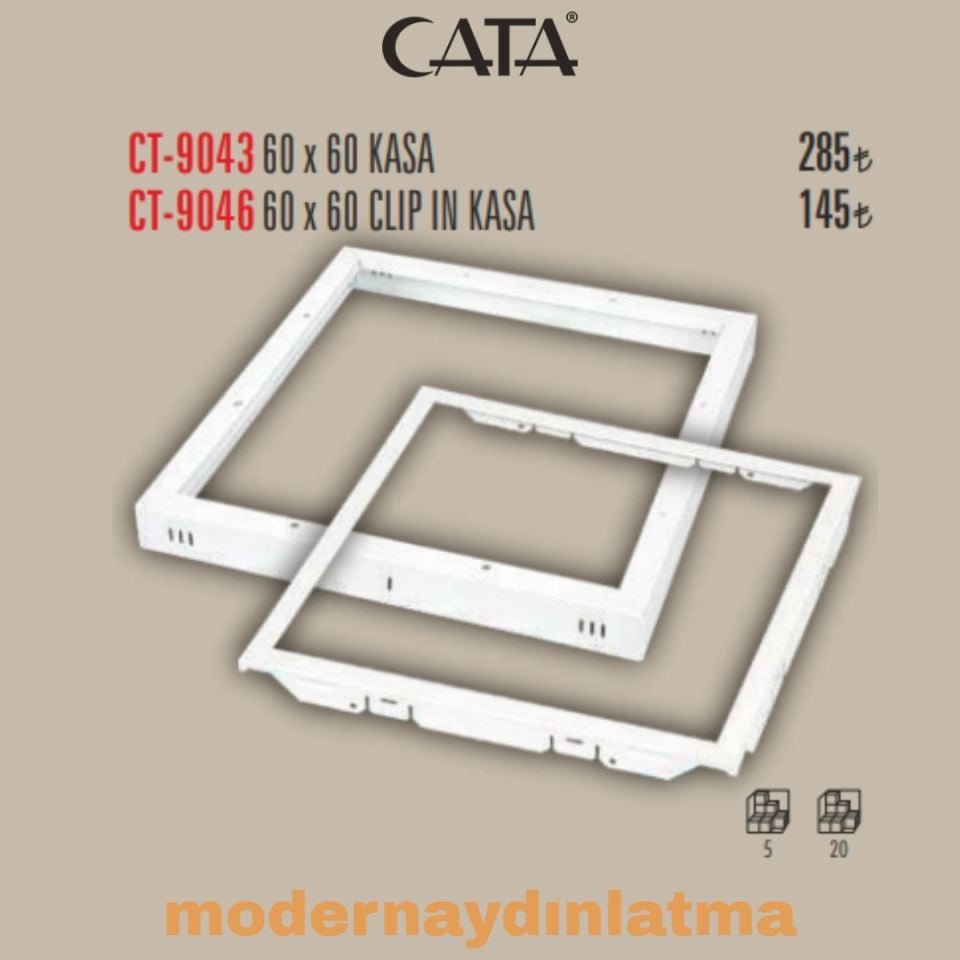 Cata CT-9046 60x60 Klipin Panel Kasası
