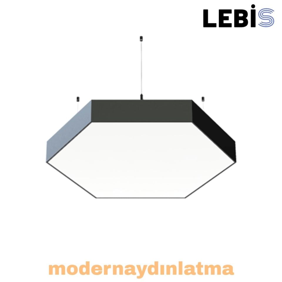 Lebis 90 cm Osram Ledli Oval Altıgen Davul Lineer Armatür