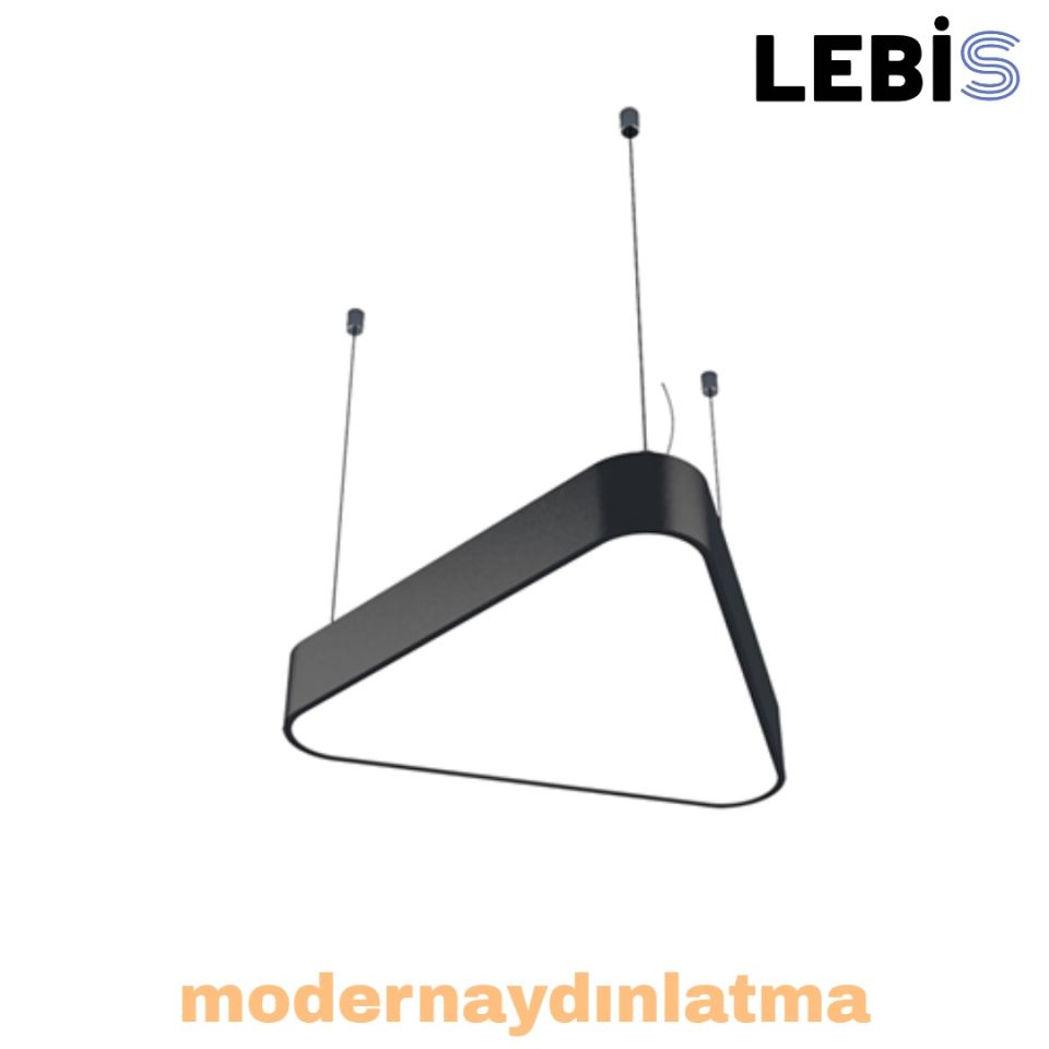 Lebis 60x60x60 Osram Ledli Oval Üçgen Davul Lineer Armatür