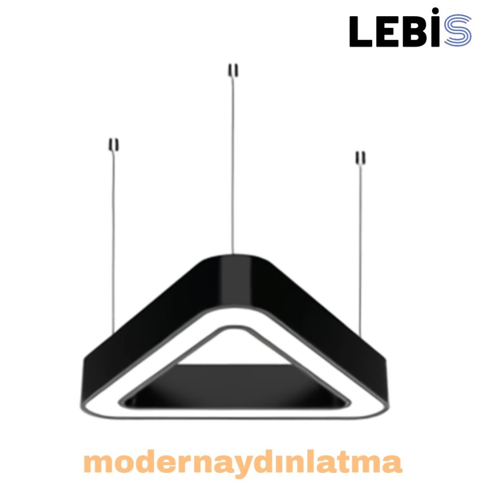 Lebis 60x60x60 Osram Ledli Oval Üçgen Simit Lineer Armatür