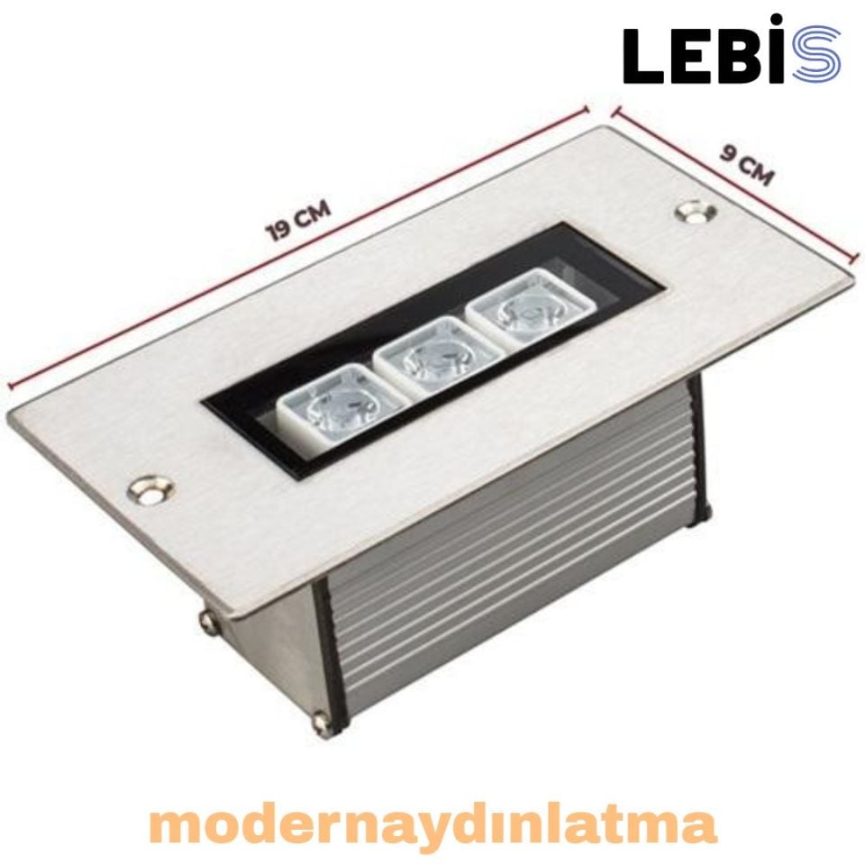 Lebis 10 Cm 3W Sıva Altı Wallwasher Aydınlatma