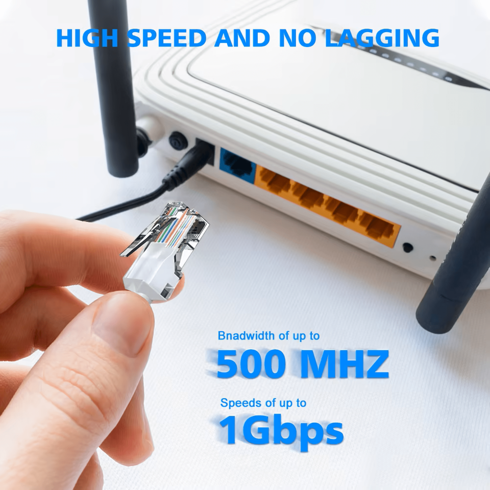 Lebis Hazır Jaklı Cat6 Data İnternet Kablosu 3 Metre