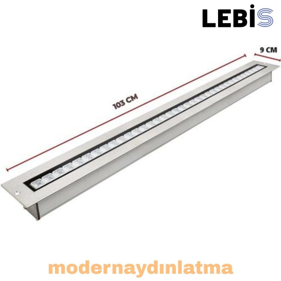 Lebis 100 Cm 36W Sıva Altı Wallwasher Aydınlatma