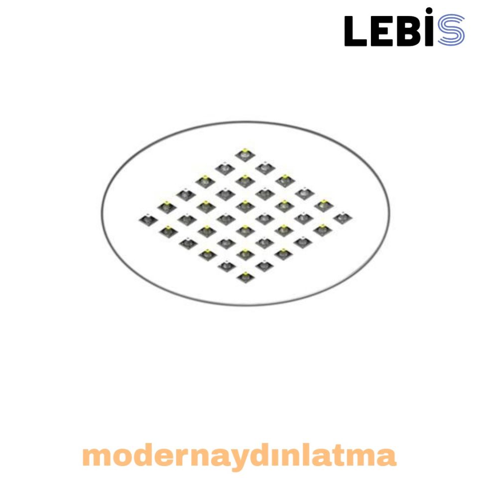 Lebis 18W Yuvarlak Kuyumcu Aydınlatma Armatürü