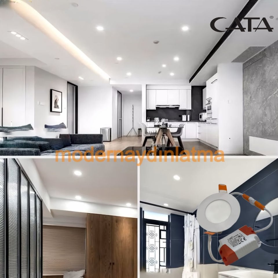 Cata CT 5144 3W Led Panel Spot Beyaz Işık