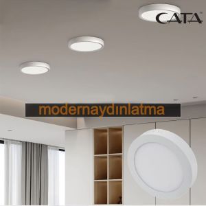 Cata CT-5233 18W Sıva Üstü Yuvarlak Led Panel Beyaz Işık