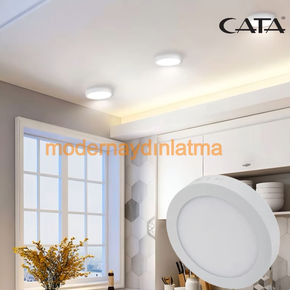 Cata CT 5233 18W Sıva Üstü Yuvarlak Led Panel Günışığı