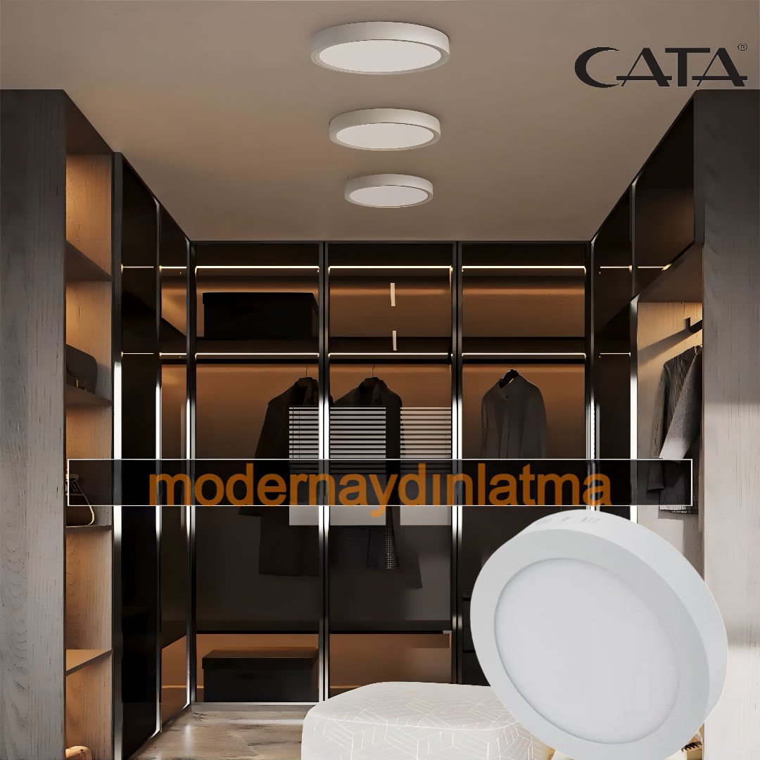 Cata CT 5271 25W Sıva Üstü Yuvarlak Led Panel Günışığı