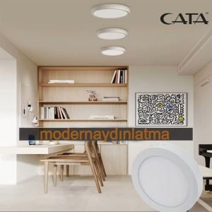 Cata CT-5273 30W Sıva Üstü Yuvarlak Led Panel Beyaz Işık