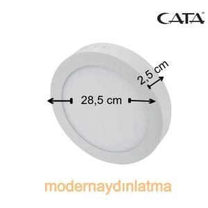 Cata CT-5273 30W Sıva Üstü Yuvarlak Led Panel Beyaz Işık