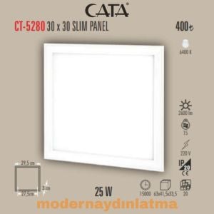 Cata CT-5280 25W 30x30 Slim Led Panel Beyaz Işık