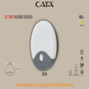 Cata CT-7092 Palermo 20W Sensörlü Led Aplik 4000K