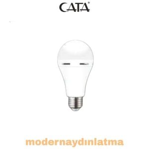 Cata CT-4229 E27 Duylu Şarjlı Led Ampül Beyaz Işık