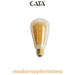 Cata CT-4290 8W E27 Duylu Rustik Led Ampül Amber Işık