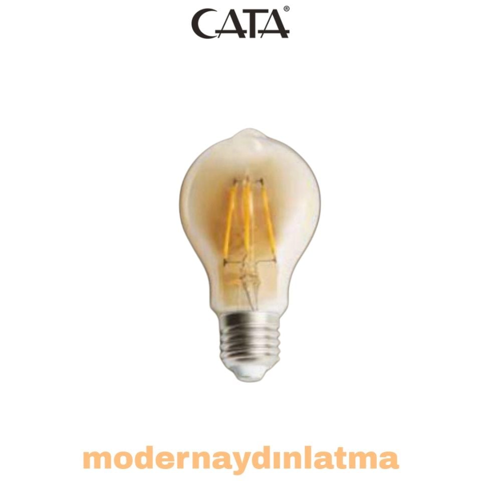 Cata CT-4285 4W E27 Duylu Rustik Led Ampül Amber Işık