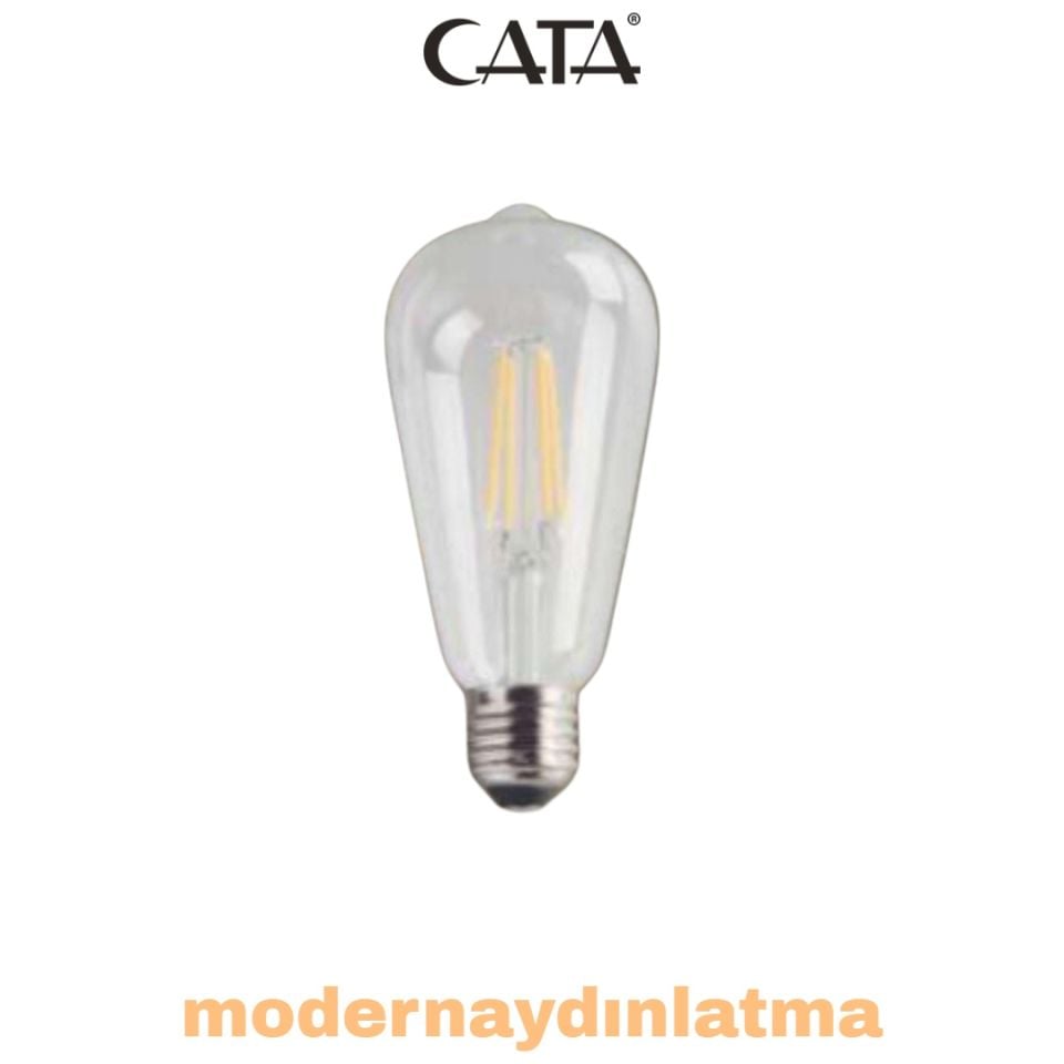 Cata CT-4353 8W E27 Duylu Rustik Led Ampül Günışığı