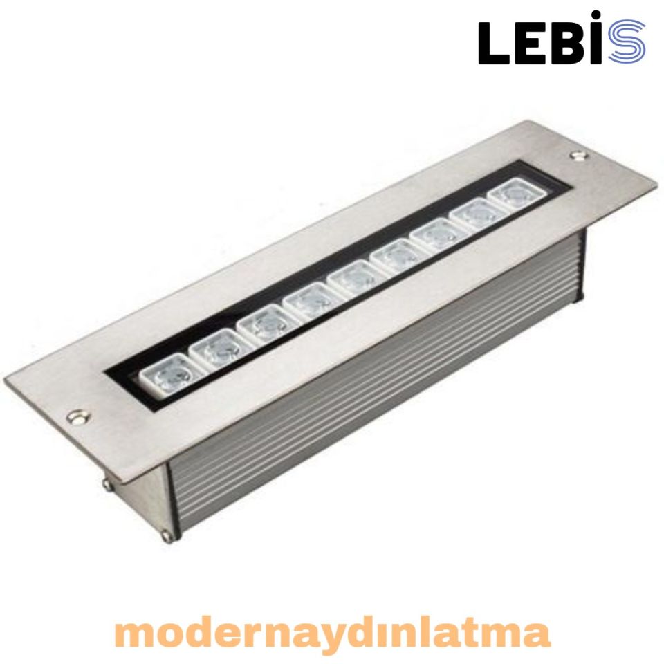 Lebis 30 Cm 9W Sıva Altı Wallwasher Aydınlatma Beyaz Işık - 6500K