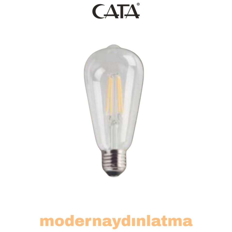 Cata CT-4353 8W E-27 Duylu Rustik Led Ampül Beyaz Işık