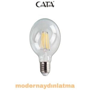 Cata CT-4354 6W E27 Duylu Glop Rustik Led Ampül Günışığı