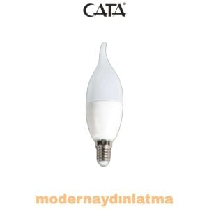 Cata CT-4080 7W E14 Duylu Kıvrık Mum Ampül Beyaz Işık