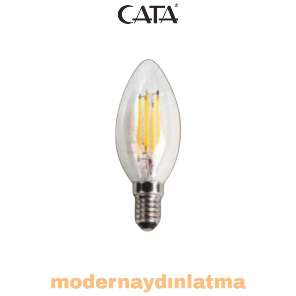Cata CT-4066 4W E14 Duylu Rustik Led Ampül Günışığı