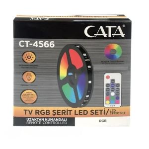 Cata CT-4566 TV Arkası Usb Şerit Led Seti 3 Mt RGB