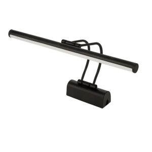 Lebis Elektrikli Ayna Üstü Flüt Aplik Tablo Aydınlatma 35 Cm Siyah Kasa - Beyaz Işık