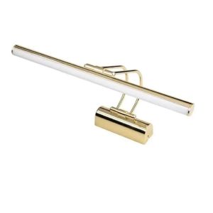 Lebis Elektrikli Ayna Üstü Flüt Aplik Tablo Aydınlatma 35 Cm Gold Kasa - Beyaz Işık