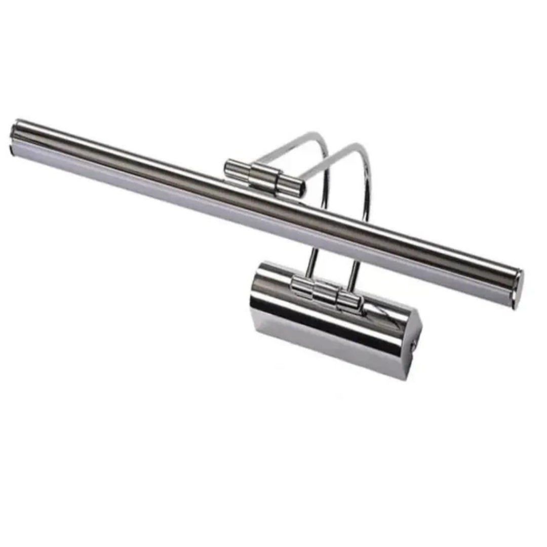 Lebis Elektrikli Ayna Üstü Flüt Aplik Tablo Aydınlatma 35 Cm Krom Kasa - Beyaz Işık